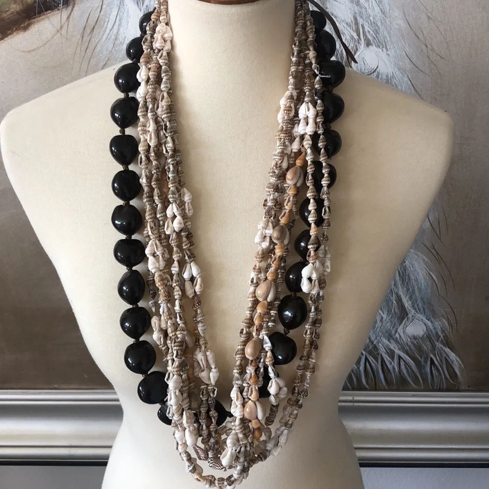 Graduation Party Celebration Authentic Handmade Shell Kukui Nut Leis LAST SET
